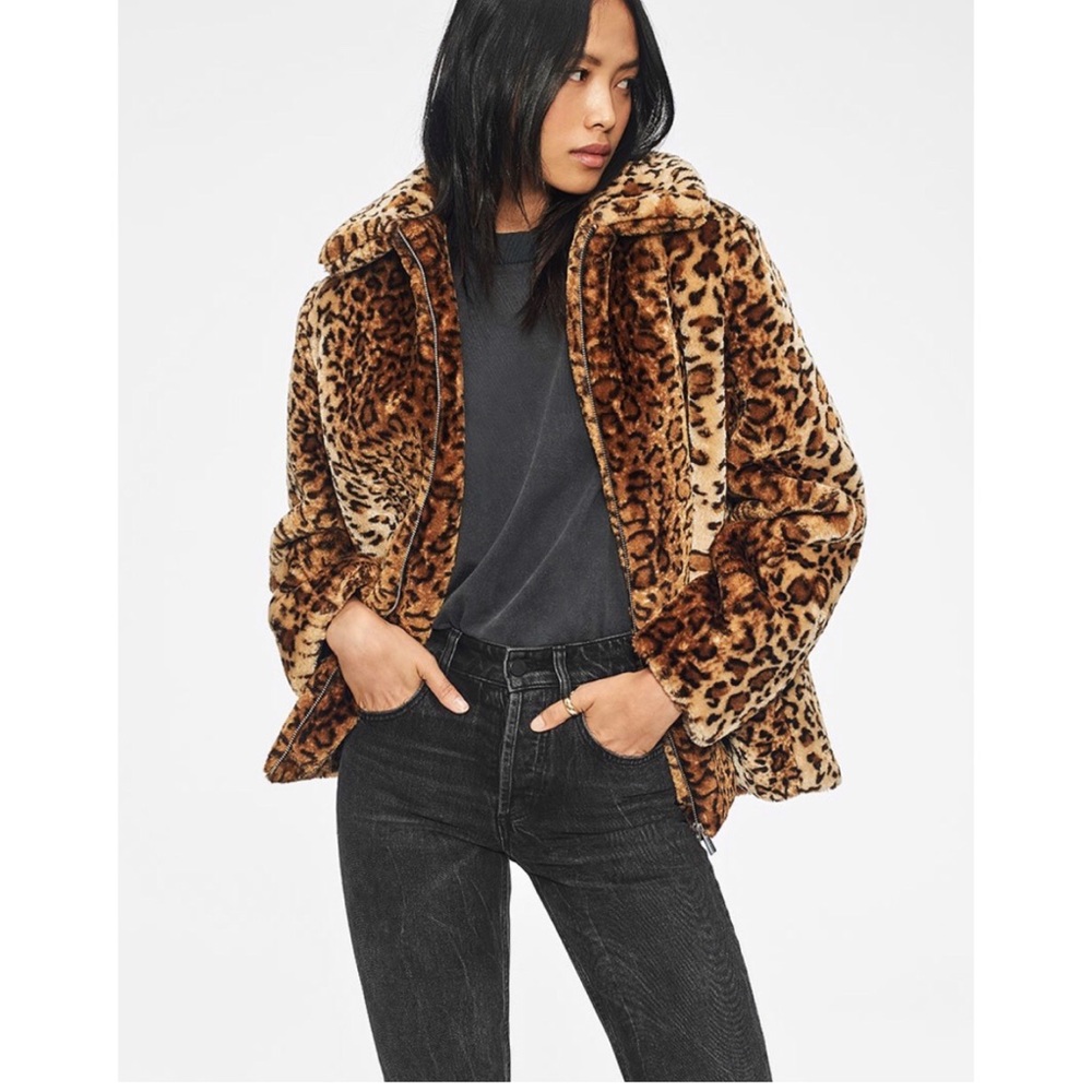 Anine Bing Molly Faux Fur Jacket